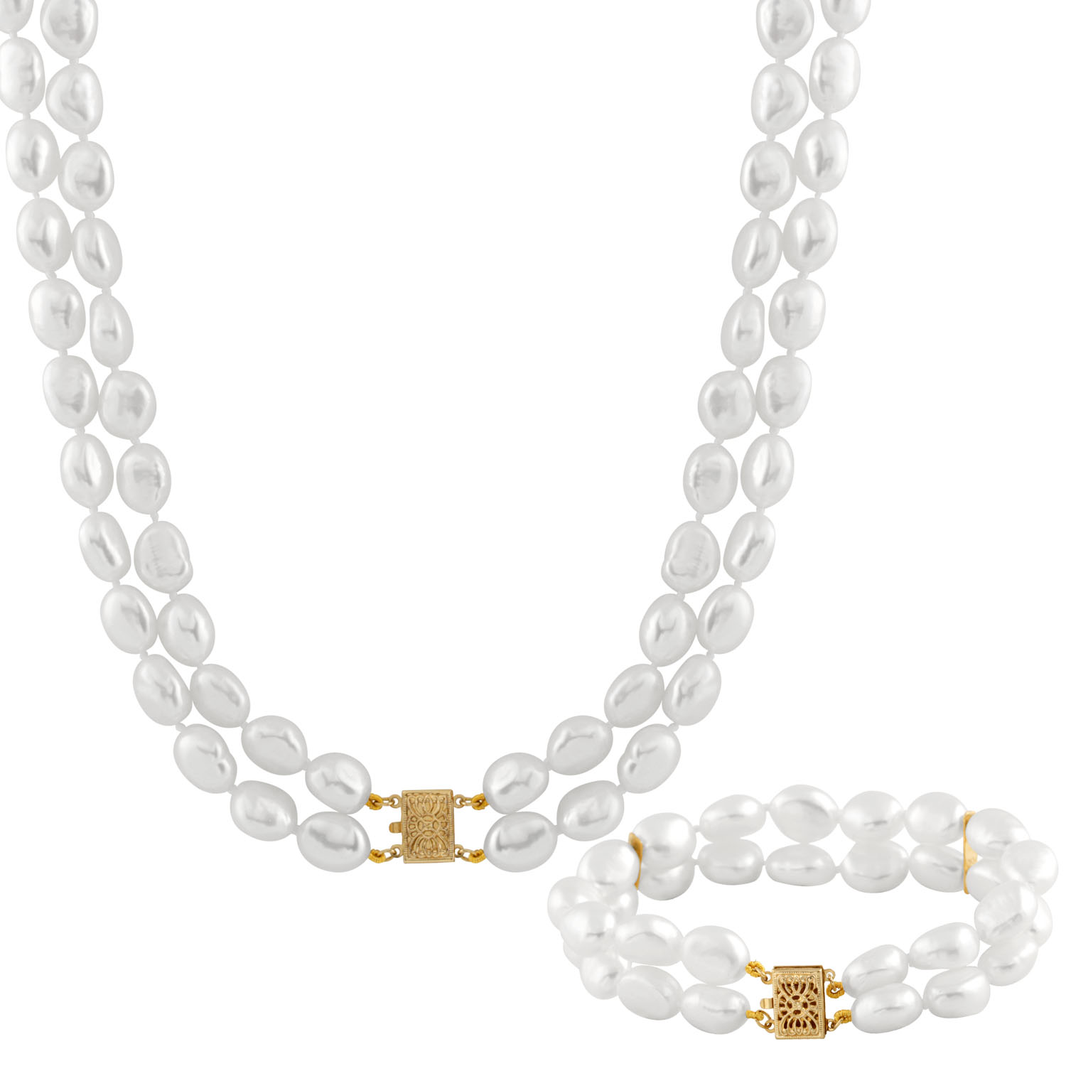 New 14k gold fancy set