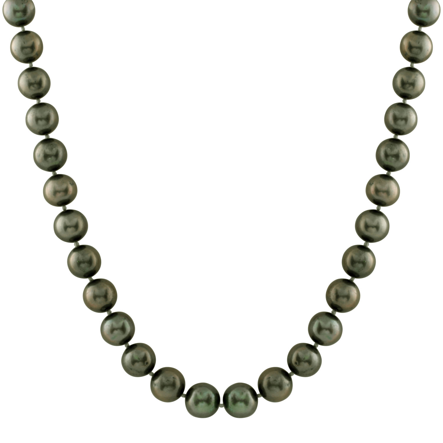 New green pearl necklace