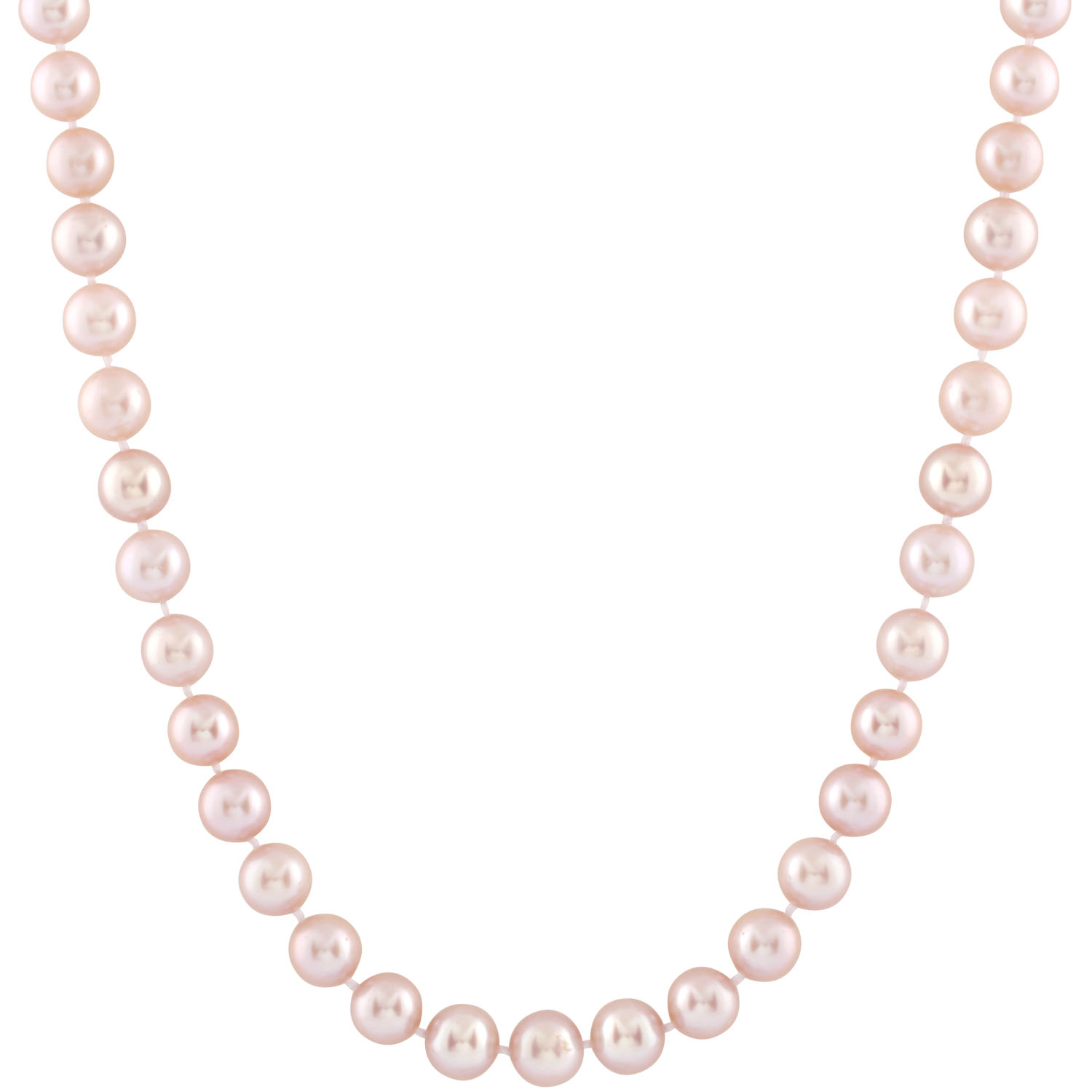 Pink freshwater pearl necklace
