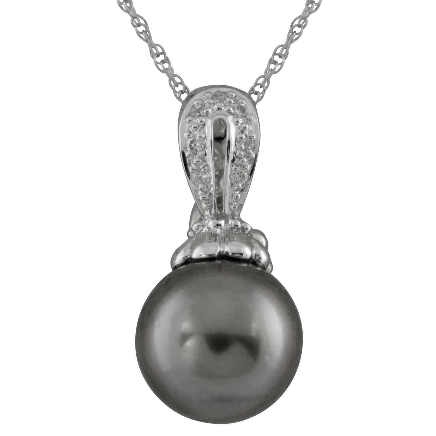14k White Gold pendant