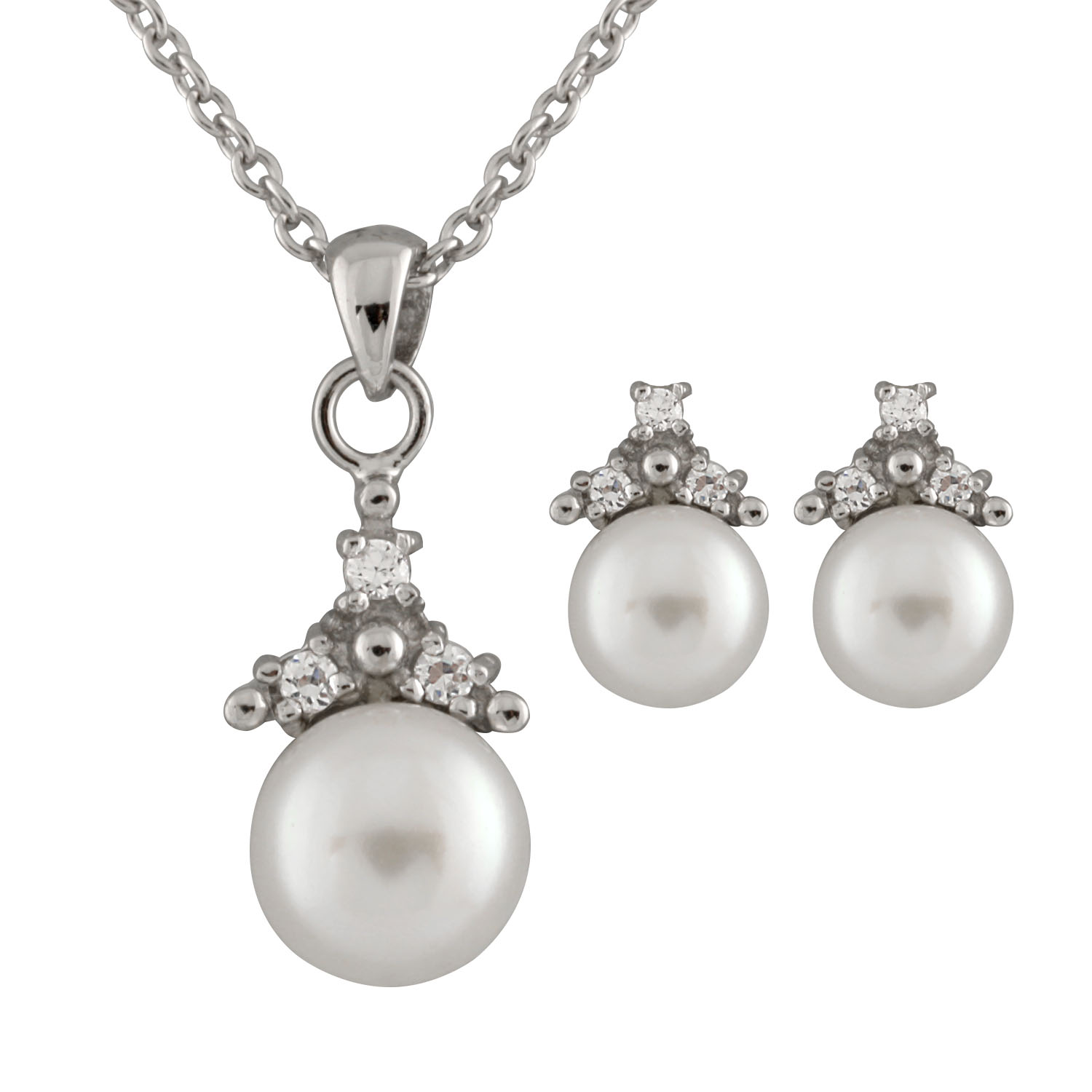 New Sterling Silver pendant and earrings