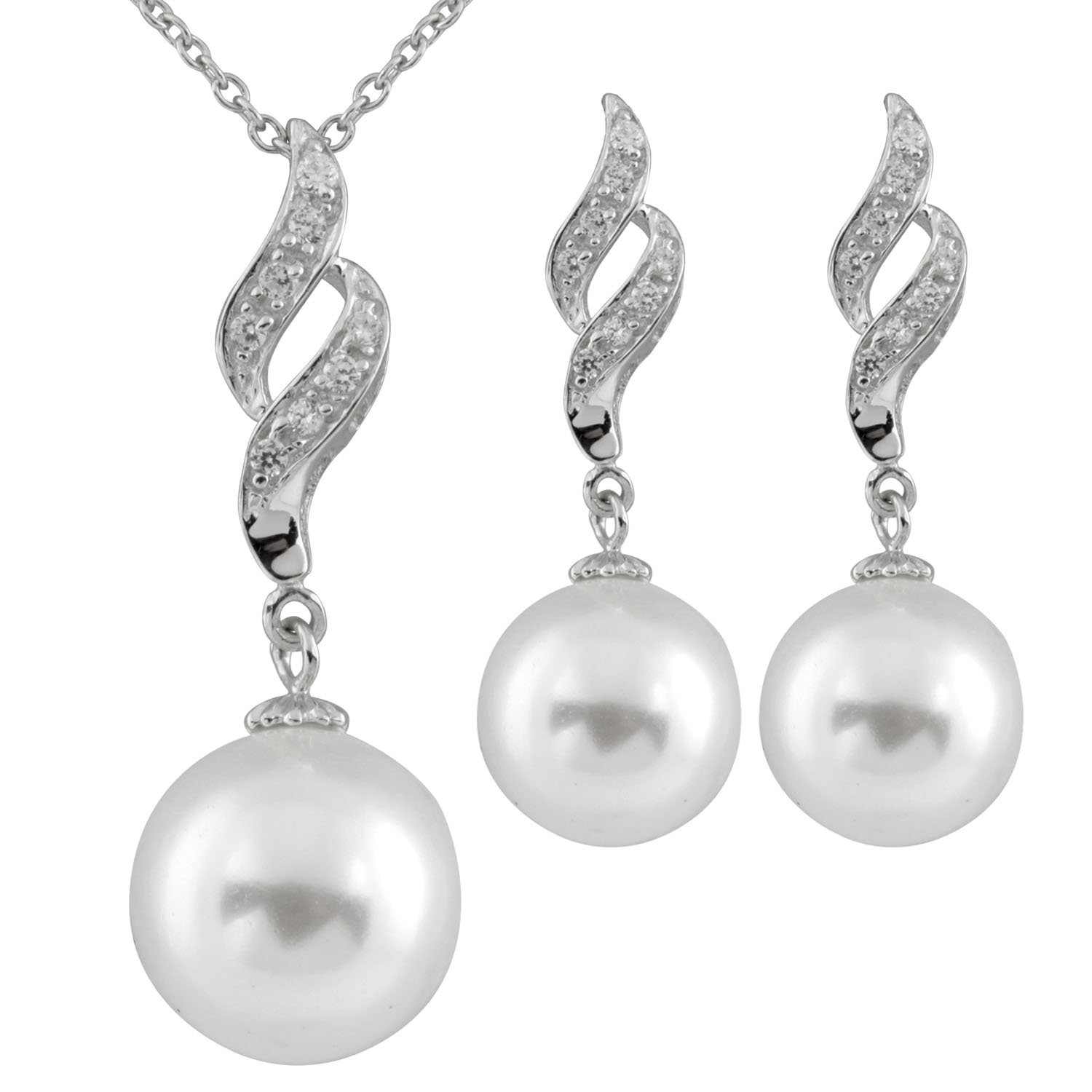 New Sterling Silver pendant and earrings